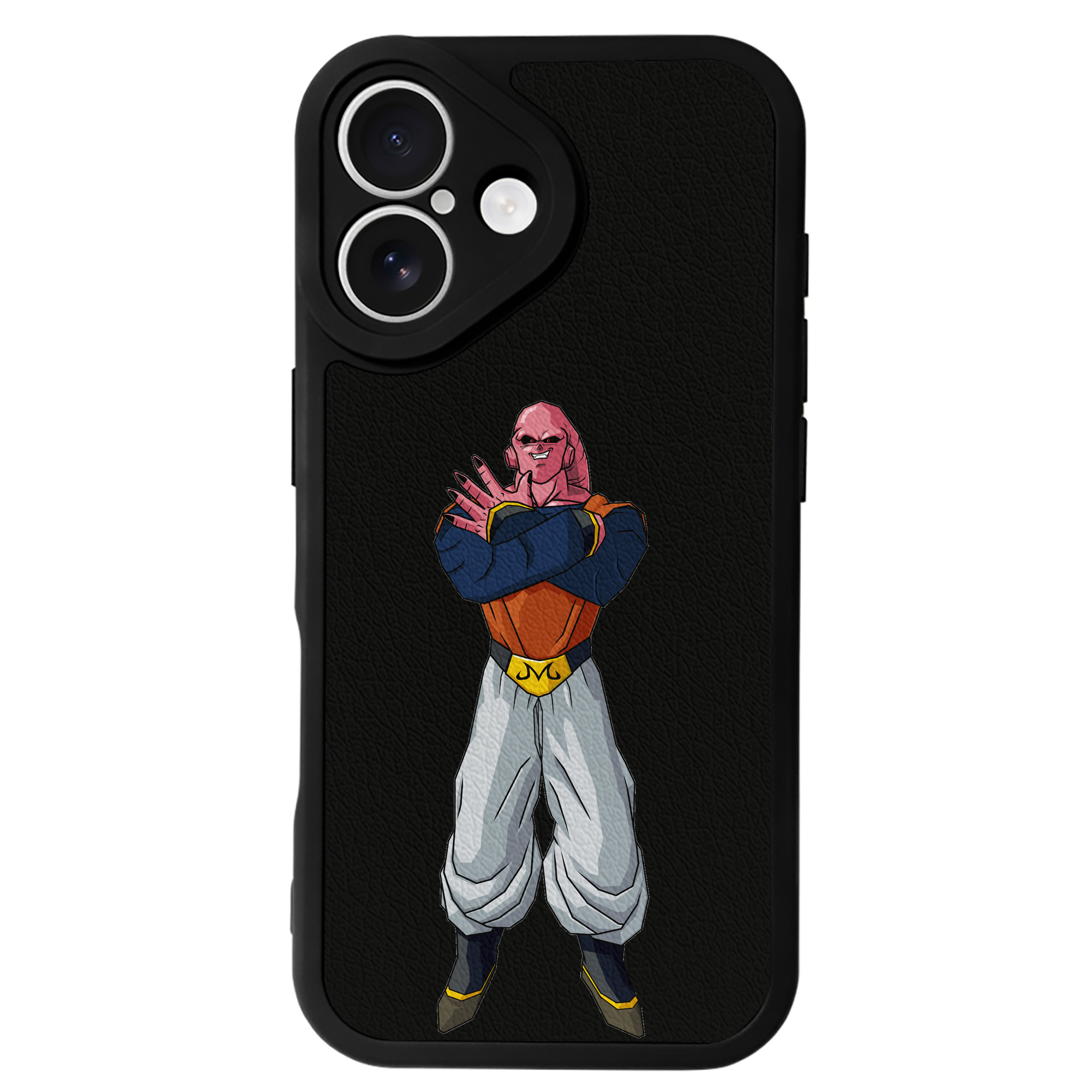 （画像用） ドラゴンボール 魔人ブウ DRAGON BALL Majin Buu 【iPhone 16シリーズ対応】シリコンスマホケース（レザー調） 材質：シリコン